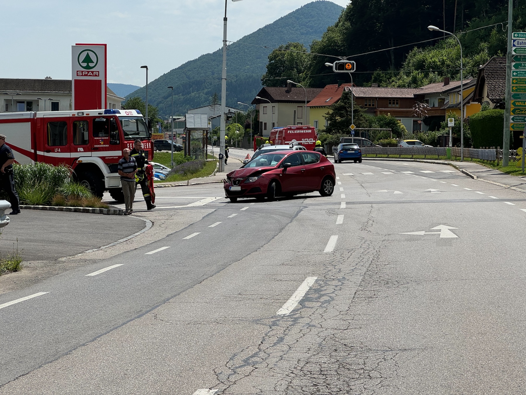 Verkehrsunfall Kreuzung B54 und L144