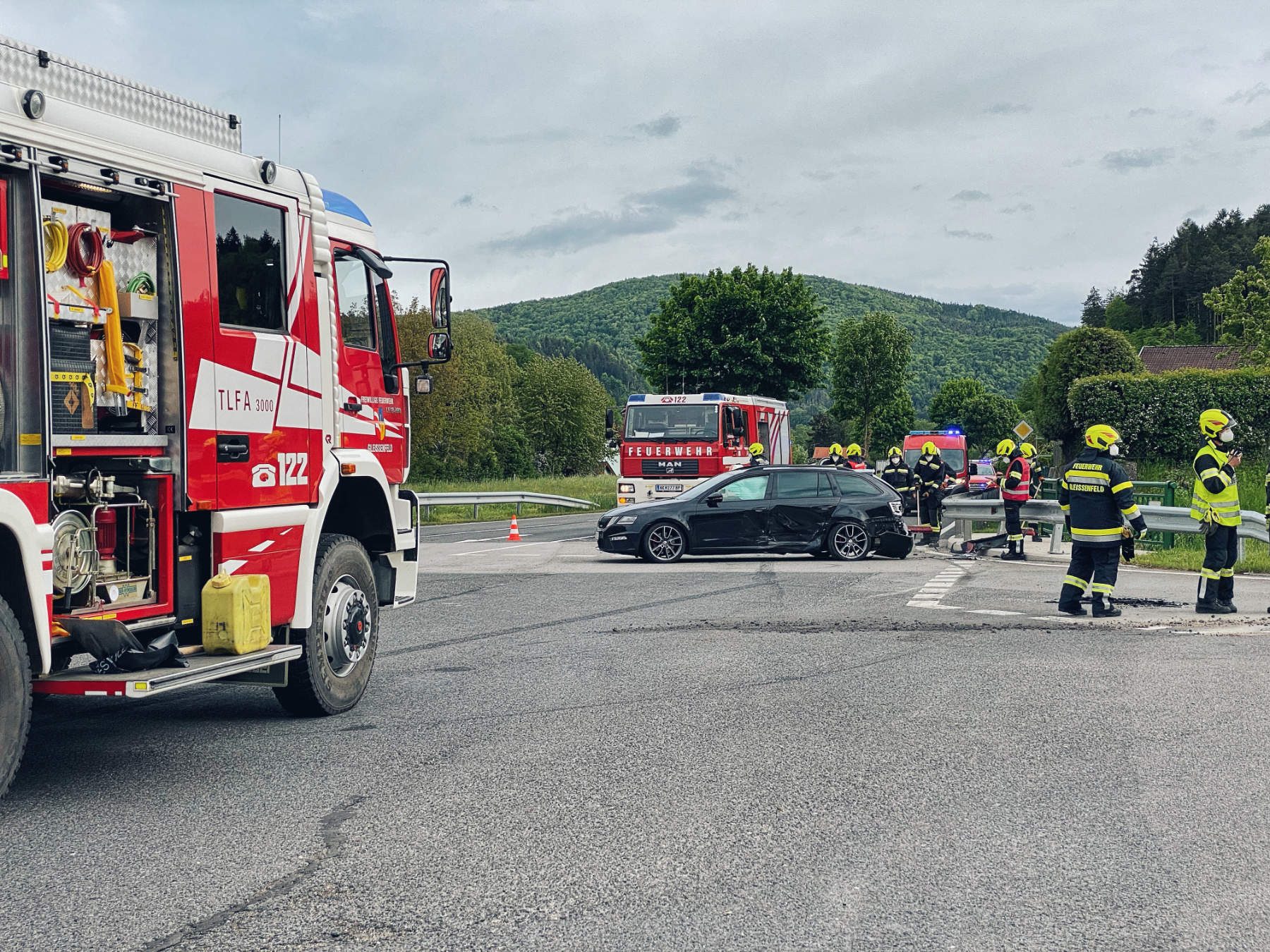 Verkehrsunfall in Gleißenfeld